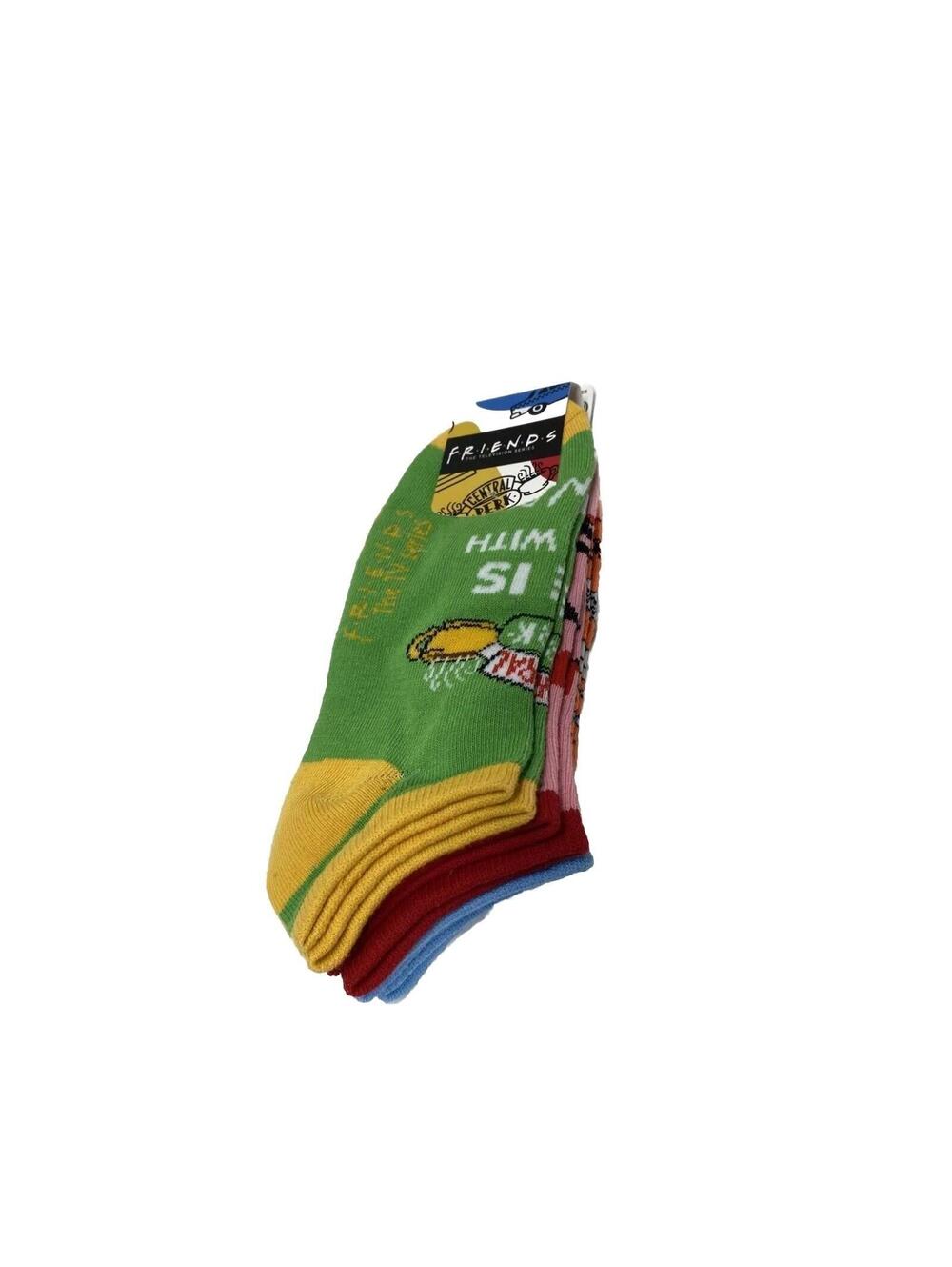 Friends TV Show Ankle Socks 3-Pack Size O/S NWT Brand New